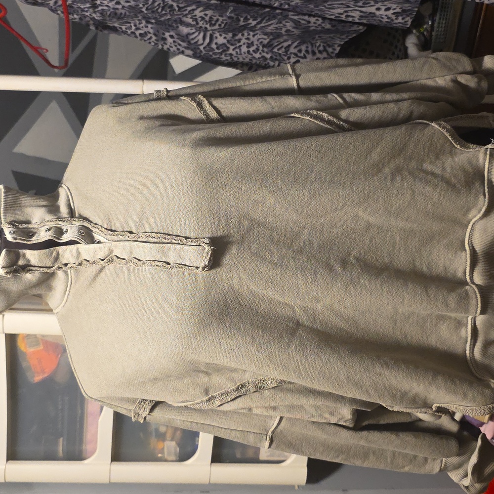 This Item Is The Free People We The Free Camden Harley Sweatshirt - Lt. Green